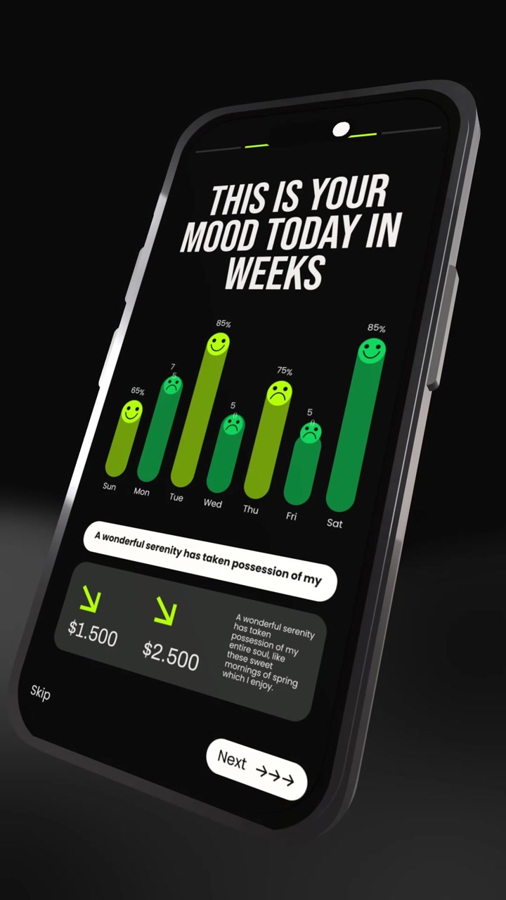Creative 3D Phone Mockup