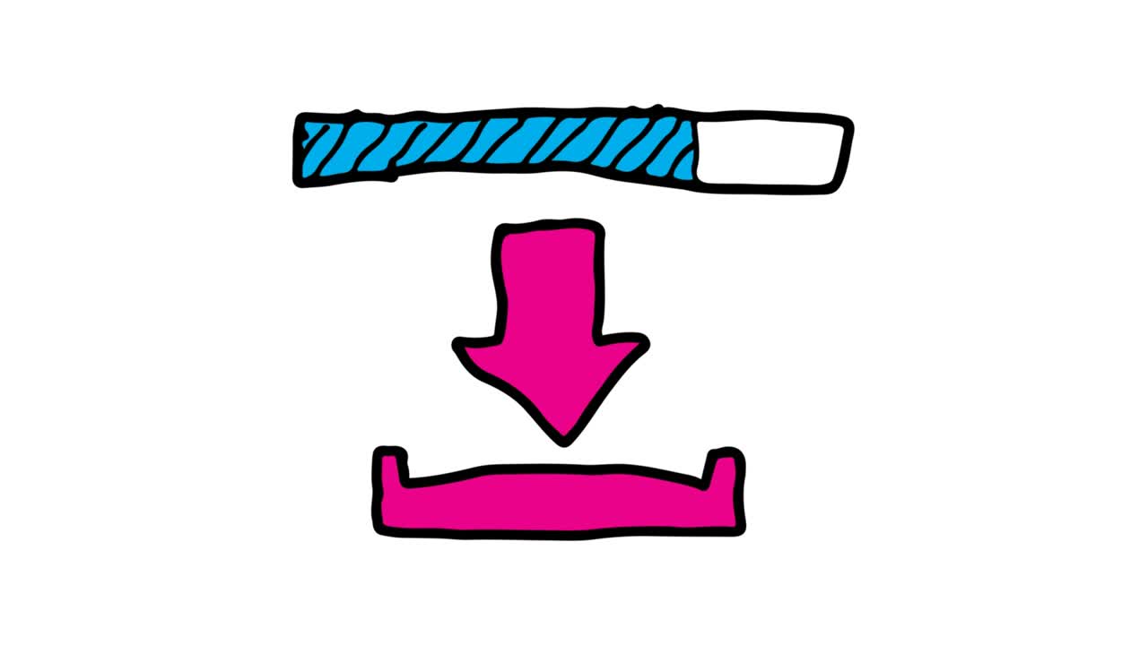 Kids drawing White Background with theme of download icon