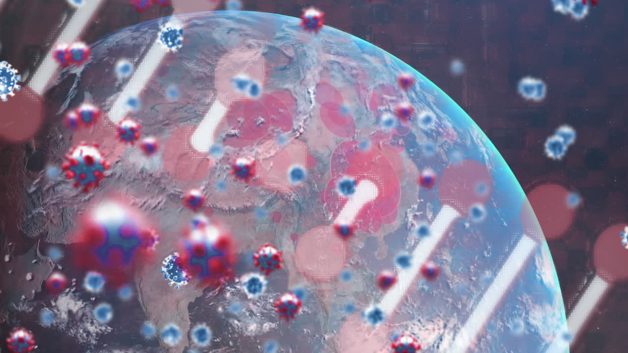 지구에 대한 dna 구조와 코로나19 세포