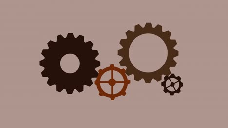 simple, antique gear animation
