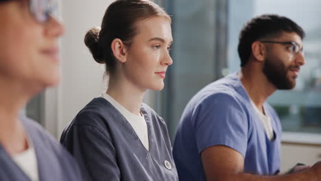 group of medical professionals in a meeting