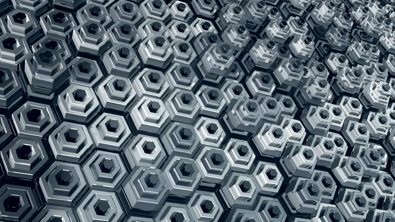 반이는 육각형 표면으로 인 추상적인 기하학적 배경