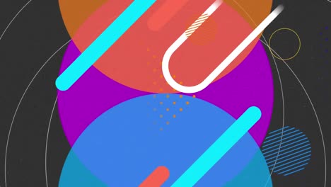 animación de formas en movimiento sobre un fondo gris