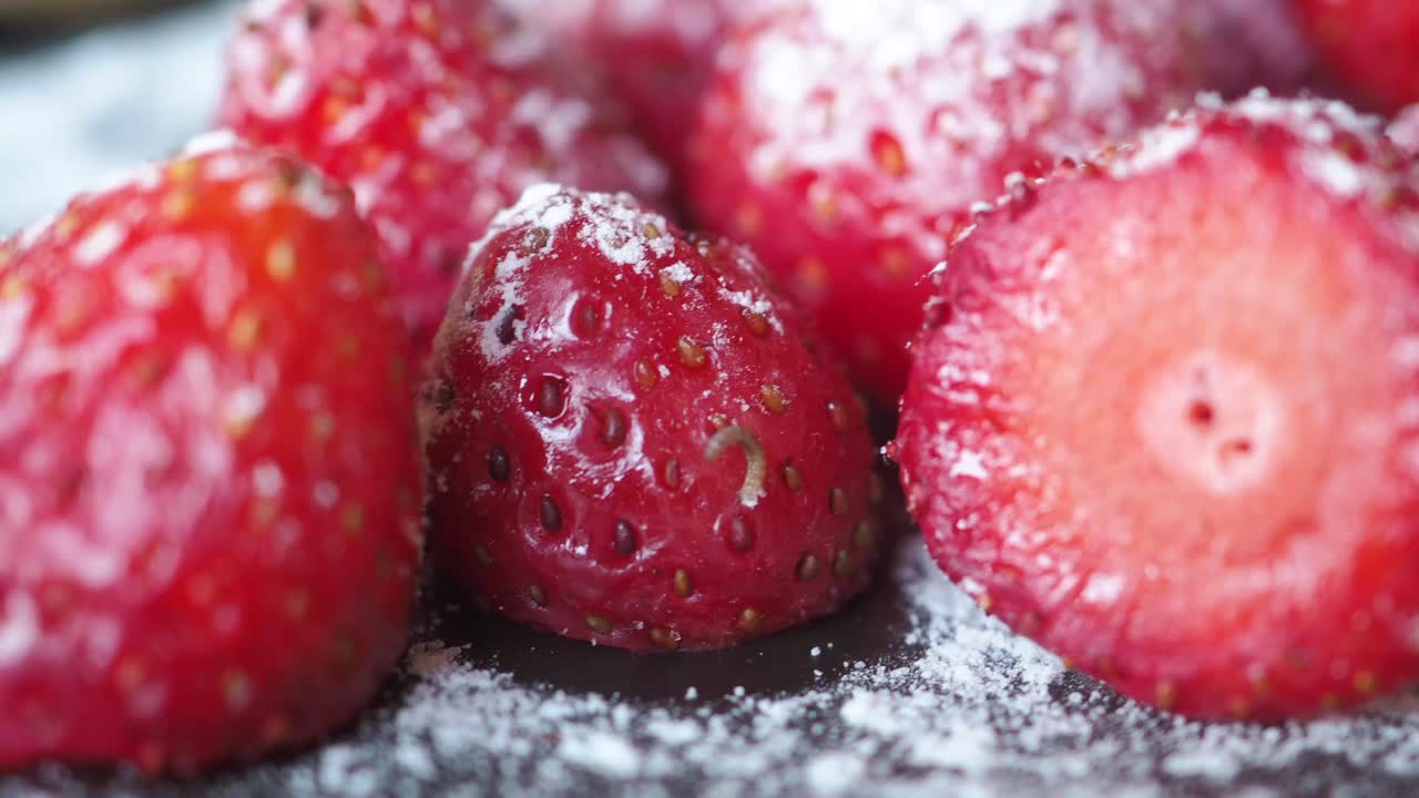 Strawberries with Powdered Sugar