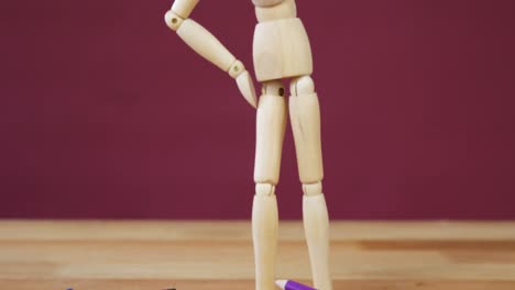 depressed figurine standing