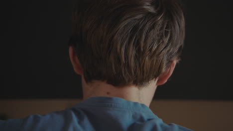 man's back of neck