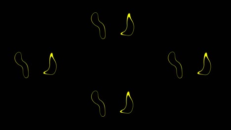 gráficos de movimiento de animación de bucle de propagación de círculo distorsionado