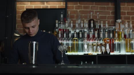 bartender making cocktails