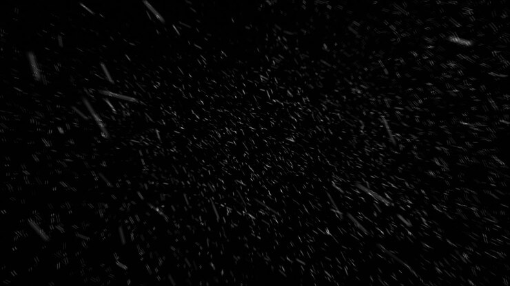 снег падает на черном фоне. зимний снег падает анимационный цикл