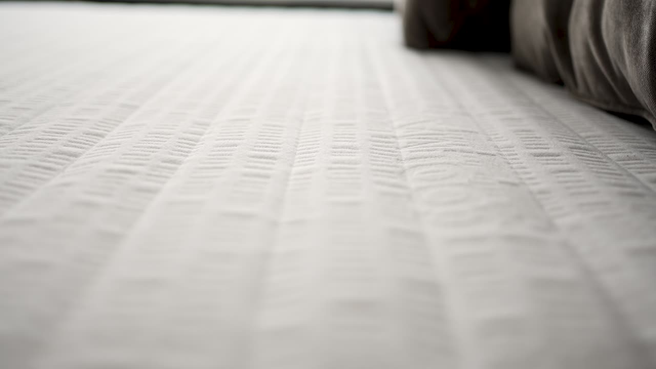 A soft, white carpet lays across the floor of a modern living room. The cozy couch sits in the background, creating a welcoming atmosphere for relaxation and comfort