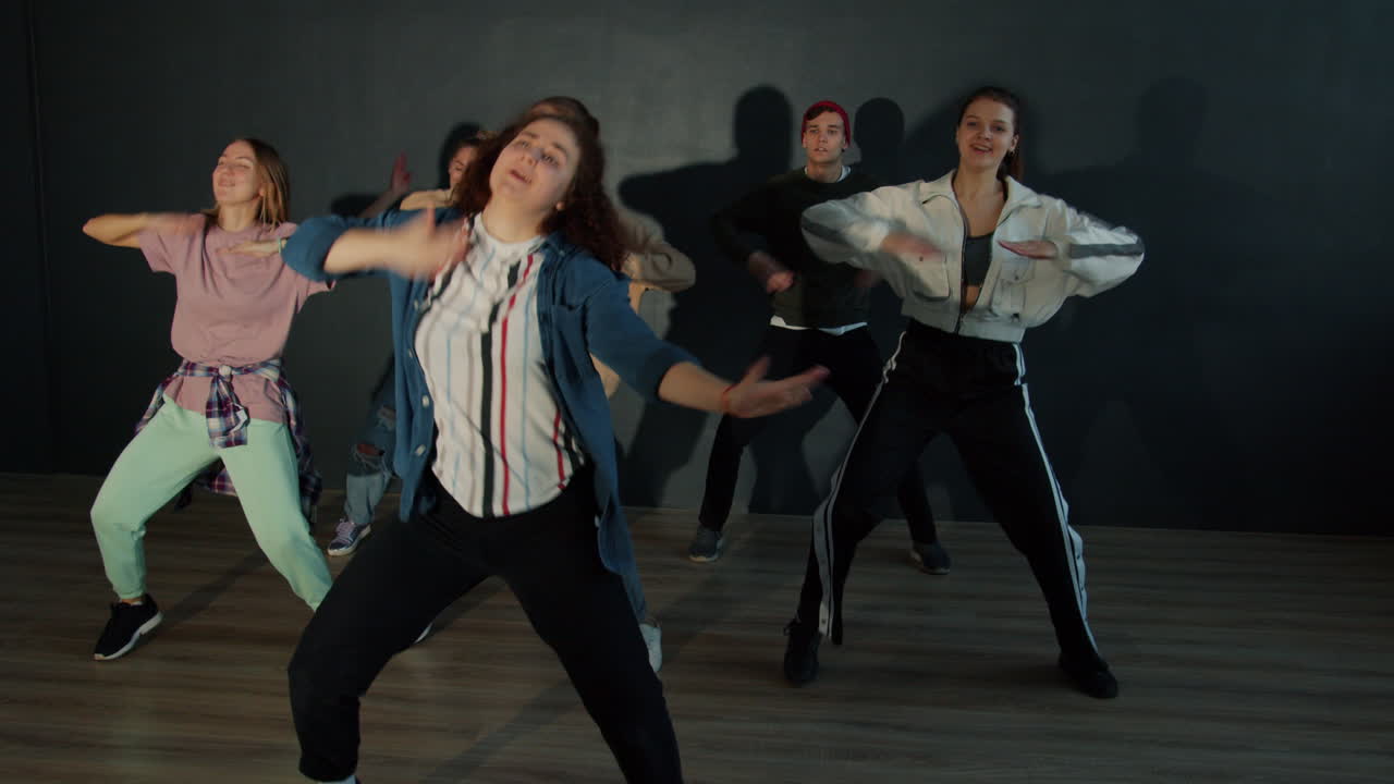 Teenagers Dancing in a Studio