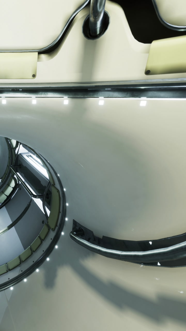 Circular design in modern architecture with reflective surfaces