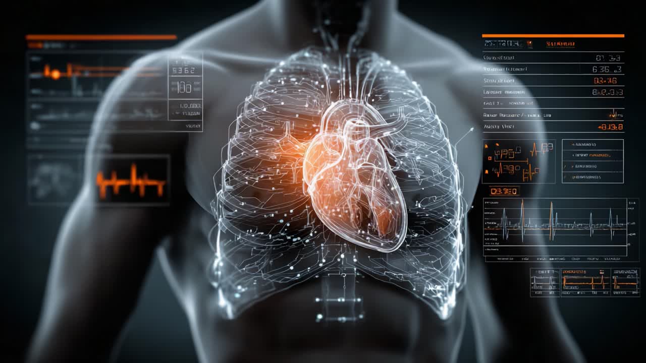 Visualizing the Heart and Lung Connection: A High-Tech Representation of Human Anatomy with Digital Displays and Enhanced Insights