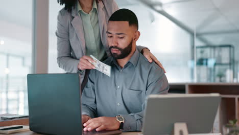 money, bribery and business people in office