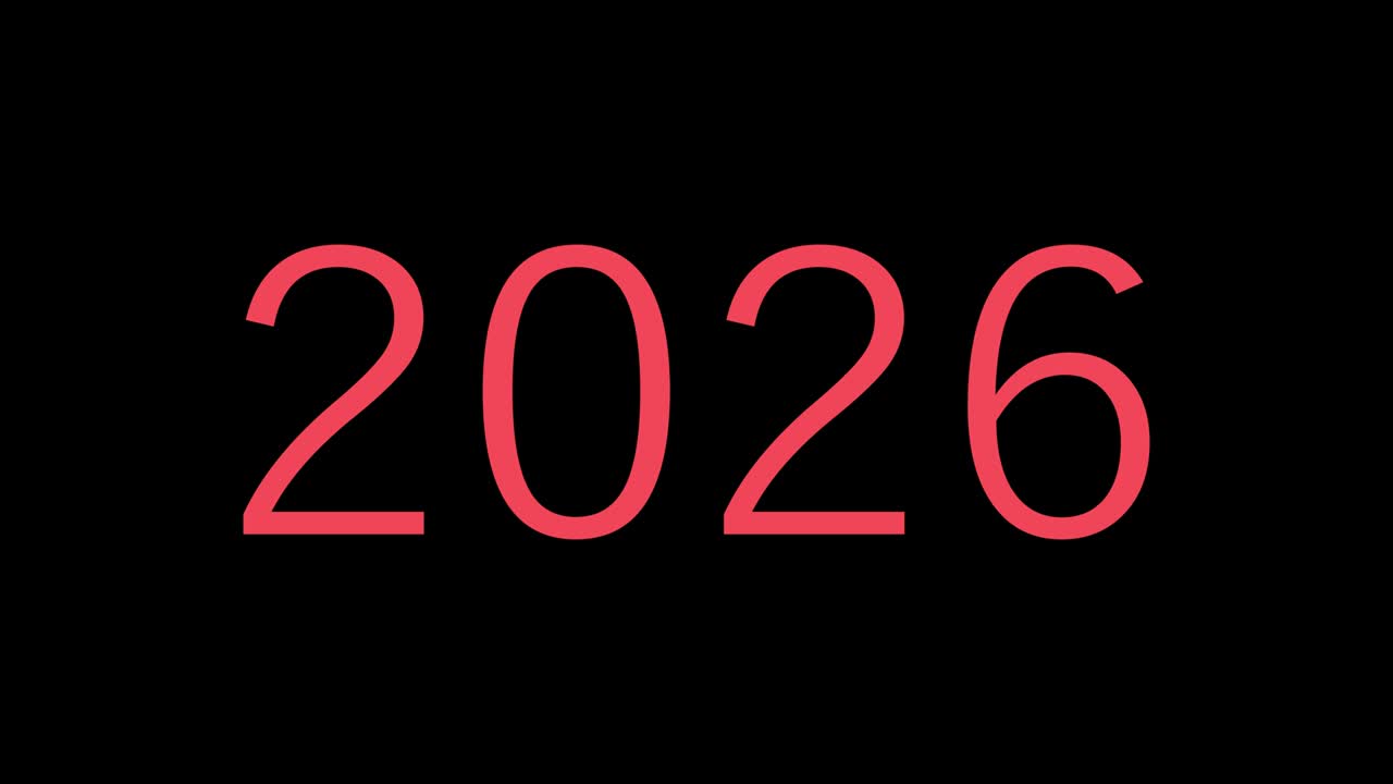 2026 animazione di testo motion graphics