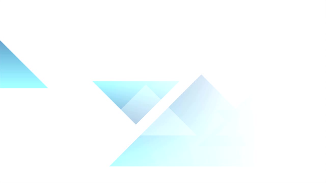 triángulos azules tecnología abstracta minimal geométrica animación de video