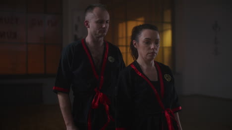 kung fu training session