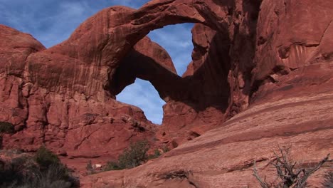 double arch casts shadows at arches national park utah 1