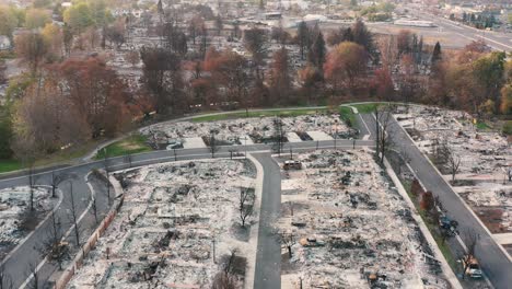 2020 almeda wildfire destruction from the air