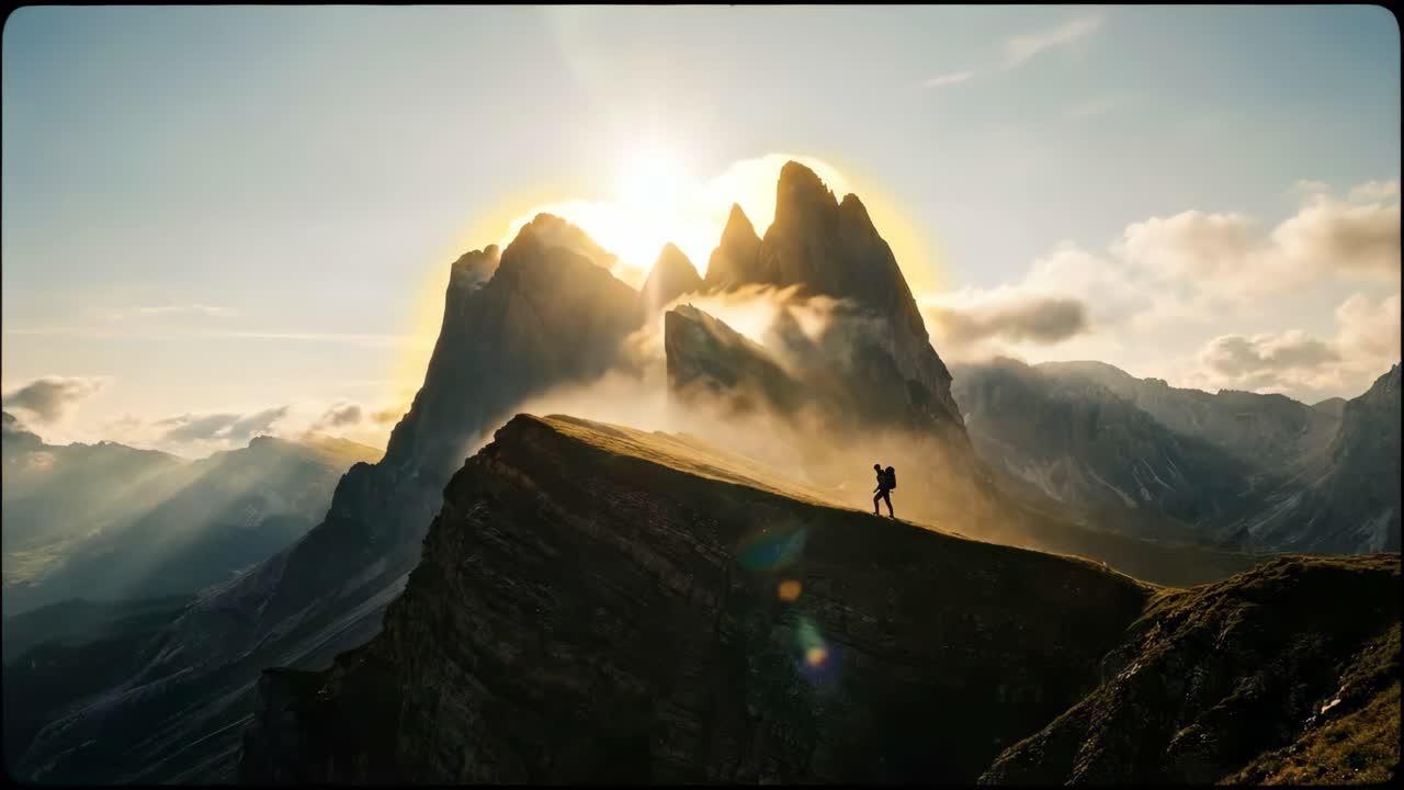 Scenic Mountain Landscape at Sunrise