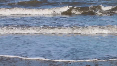 incoming tide on beach