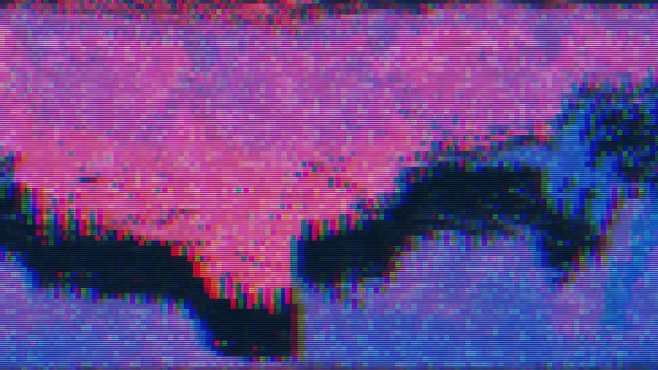Unique Design Abstract Digital Animation Pixel Noise Glitch Error Video Damage