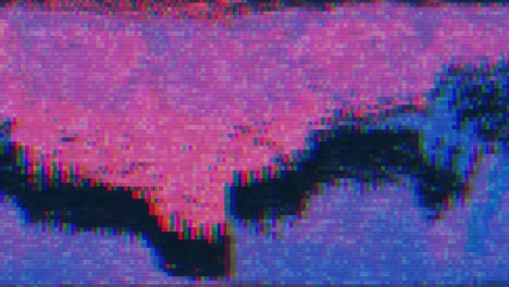 diseño único abstracto animación digital ruido de píxeles error de fallo daño de video