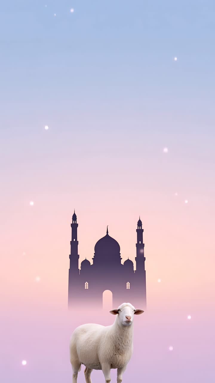 Eid al-Adha Moschea Sfondo islamico 4K