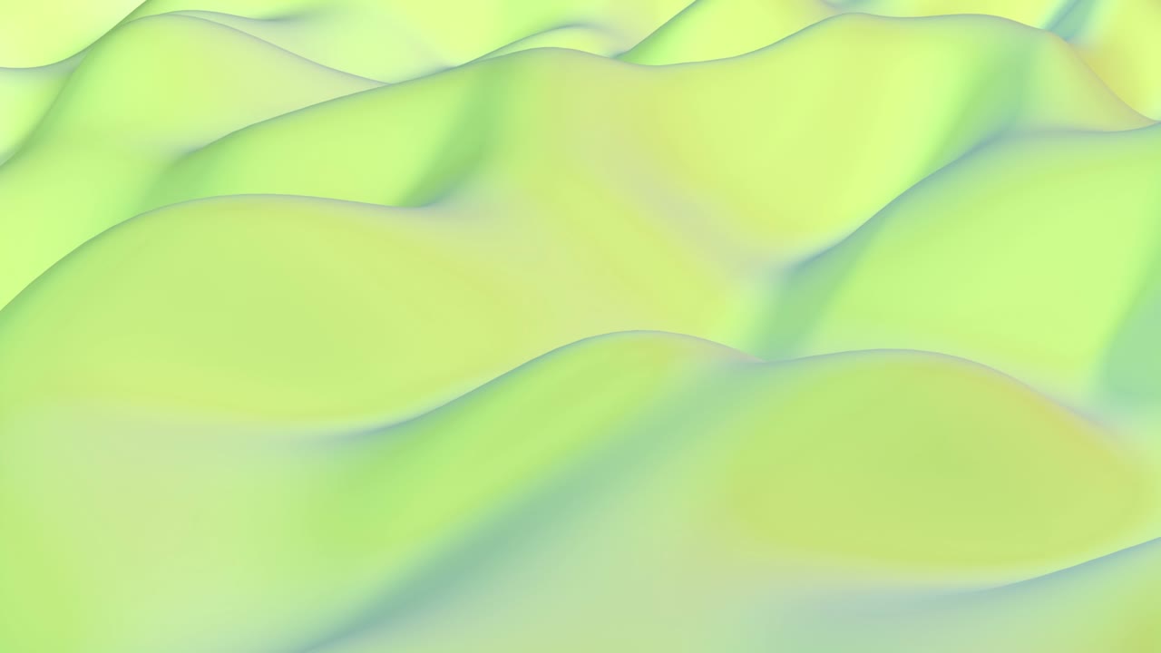 Abstract green wave Fluid art Gradient background able to loop seamless 4k