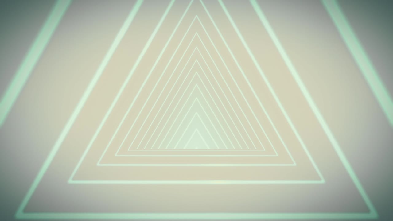 triángulo de bucle abstracto de color turquesa