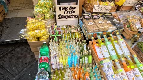 colorful display of local products and souvenirs