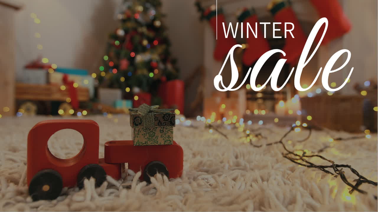 큰 겨울 판매의 디지털로 생성 된 비디오 4k