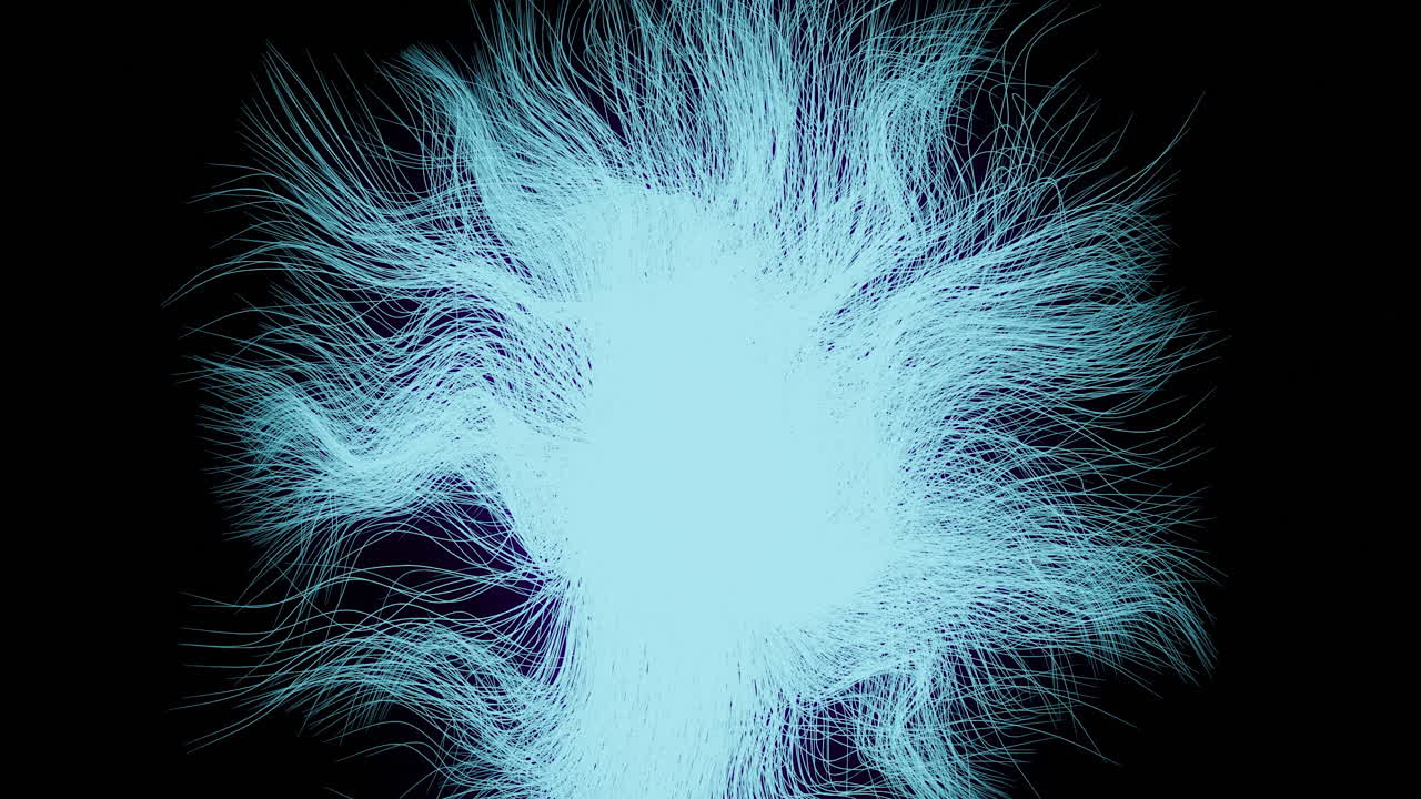 líneas azules brillantes abstractas