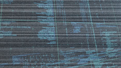 animación del procesamiento de datos sobre un fondo oscuro