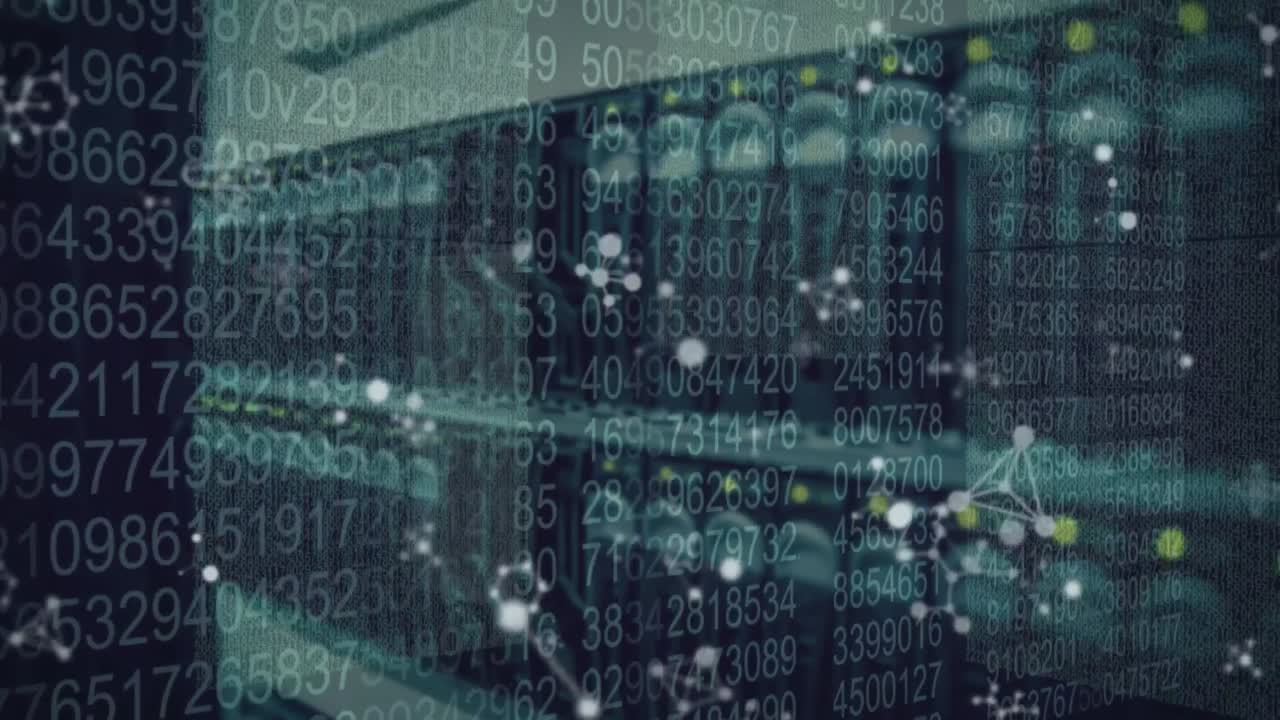 Animation of data processing and molecules over server