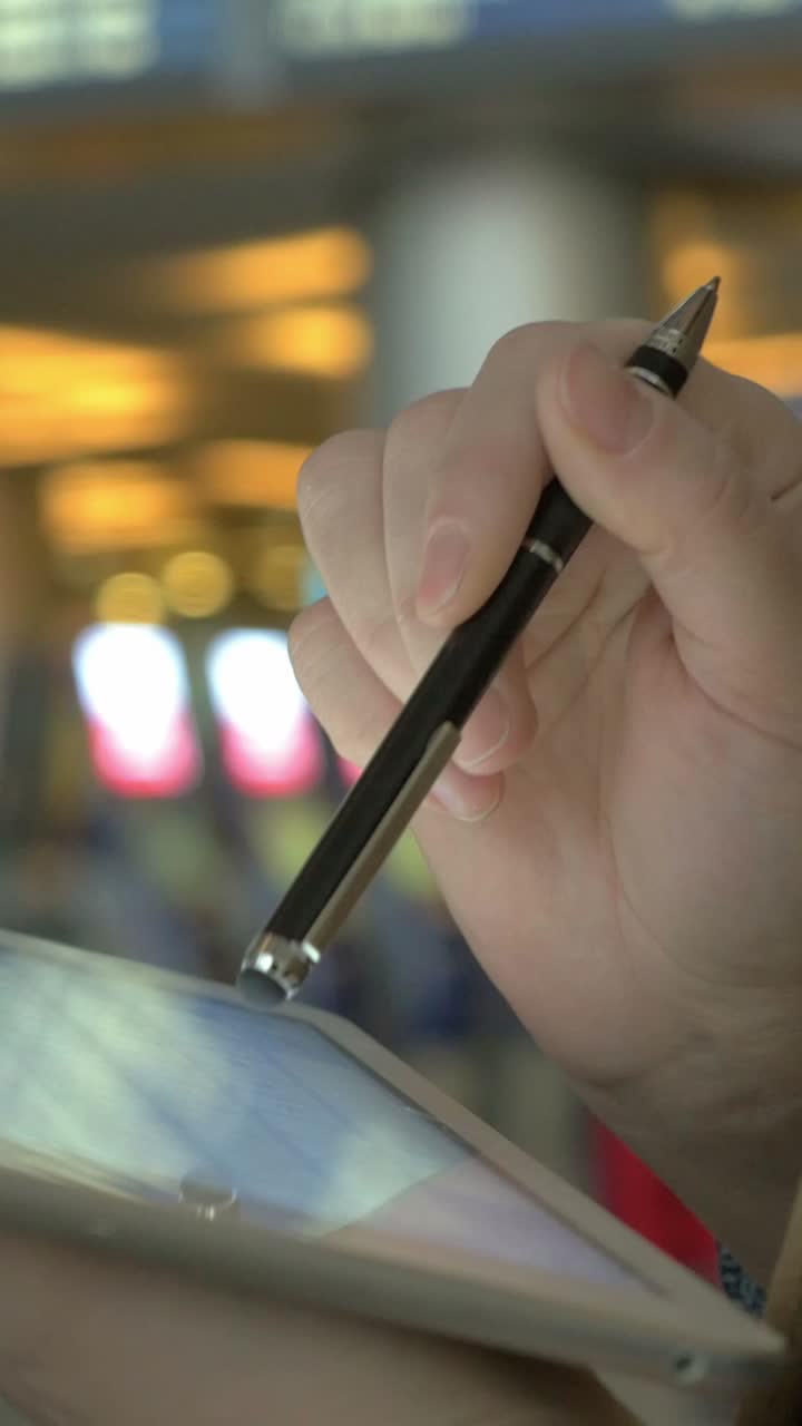 Using a Stylus Pen on a Tablet