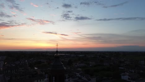 this is the way of life a beautiful sunset in the sky of drone
