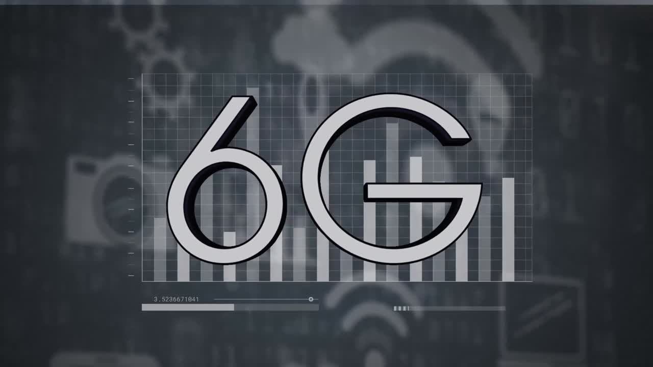 6g 텍스트 및 컴퓨터 데이터 처리의 애니메이션