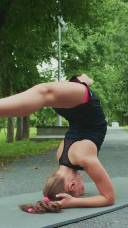 a series of dynamic movements: stretching and capturing graceful athleticism in nature through the journey of a young contortionist's practice