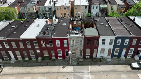 boarded up homes in inner city america