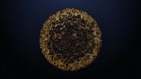 la estrella de energía líquida nace en el espacio con muchas estrellas alrededor.