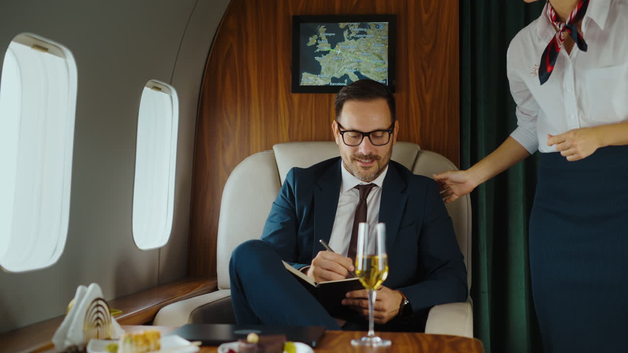 Viaggi di lavoro su un jet privato