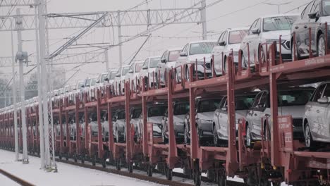 truck transports new cars truck transports new cars