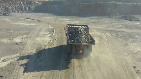 granite quarry. extraction of granite. open cast mine. mining industry. stone quarrying - aerial view