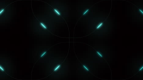 a mesmerizing blue circular pattern on a black backdrop features interlocking rings, the smaller ensconced within the larger, creating a surreal, ethereal effect without any visible support
