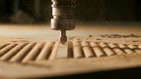 cnc wood router in action