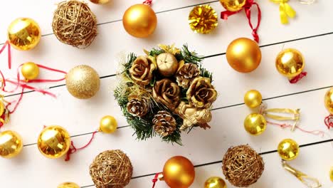 Christmas-decoration-top-view-