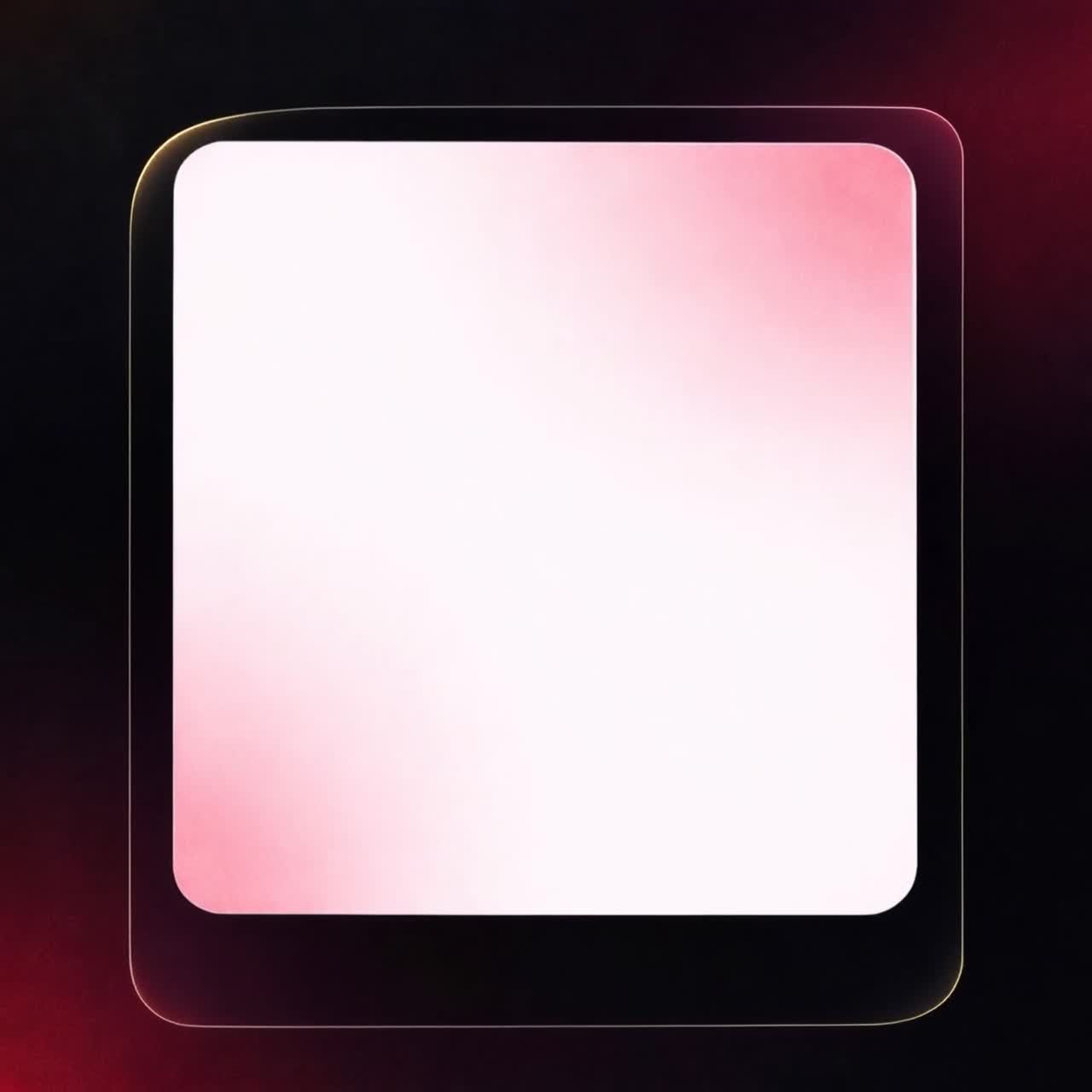 Futuristic glassmorphism panel animation with floating frosted glass cards on dark background