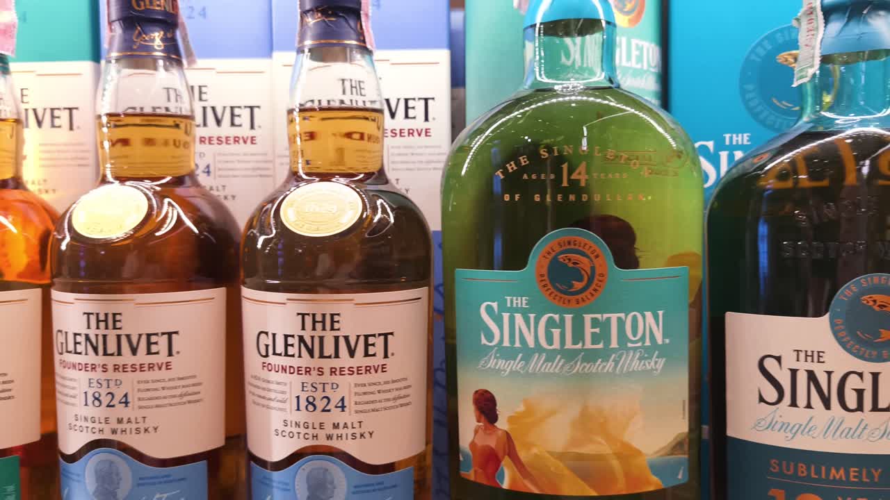 Bottles of Scotch Whisky