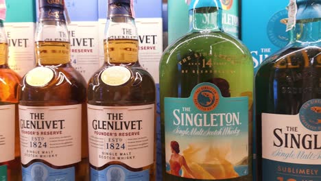 bottles of scotch whisky